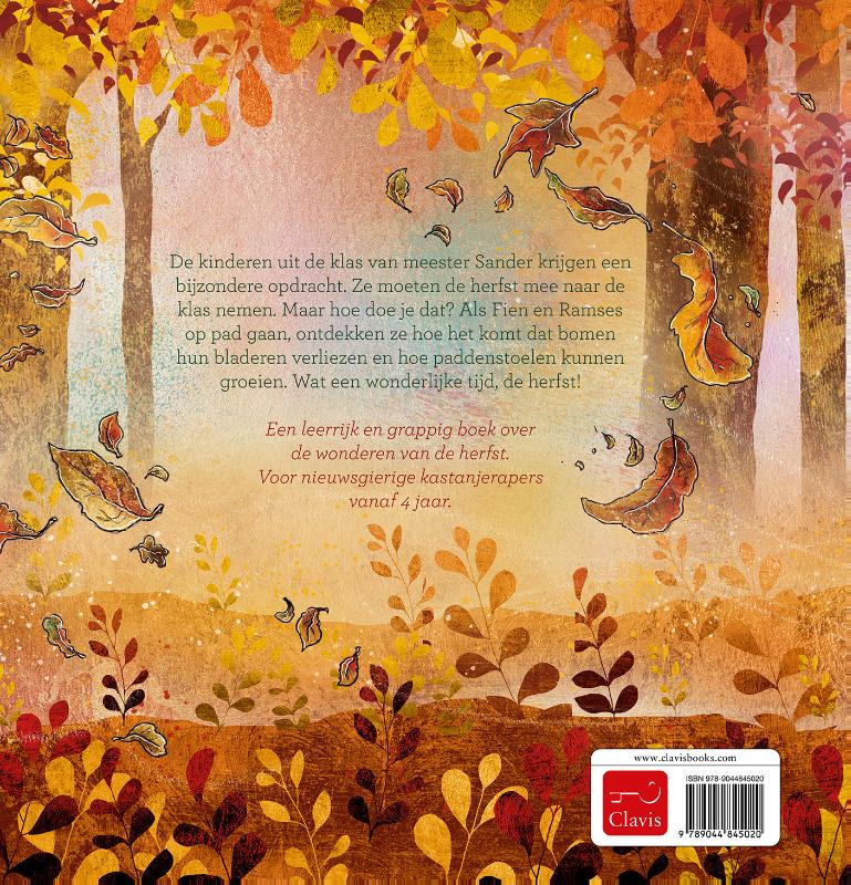 Achterkant van Op zoek naar de herfst