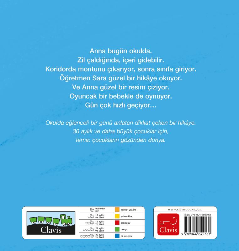 Achterkant van Anna in de klas (POD Turkse editie)