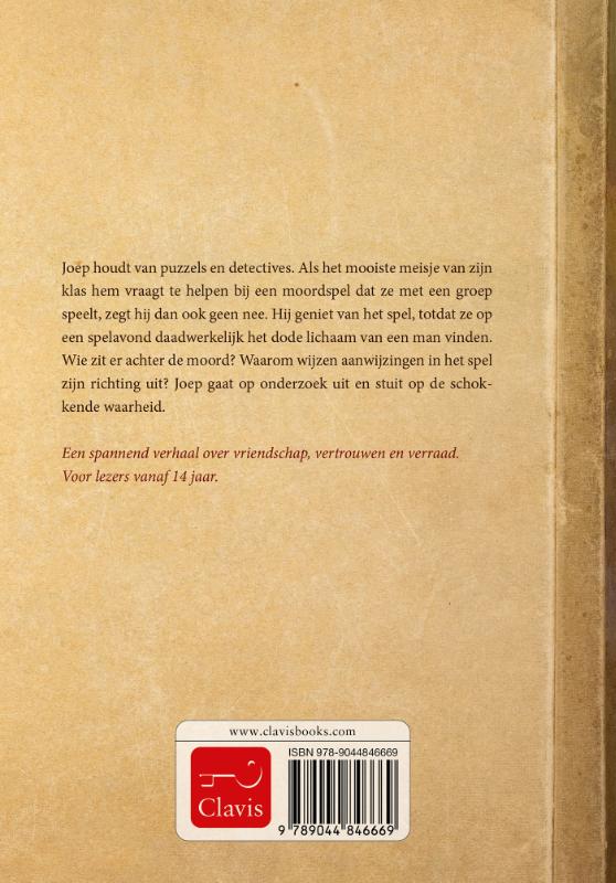 Achterkant van Moordspel