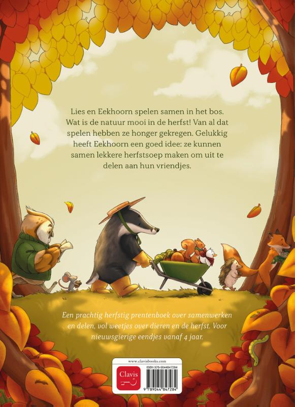 Achterkant van Lieve Lies maakt herfstsoep