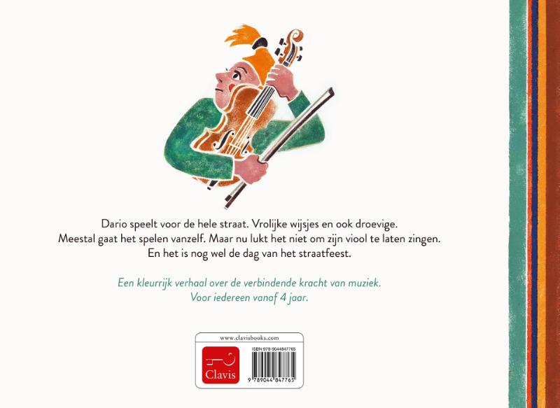 Achterkant van De viool van Dario