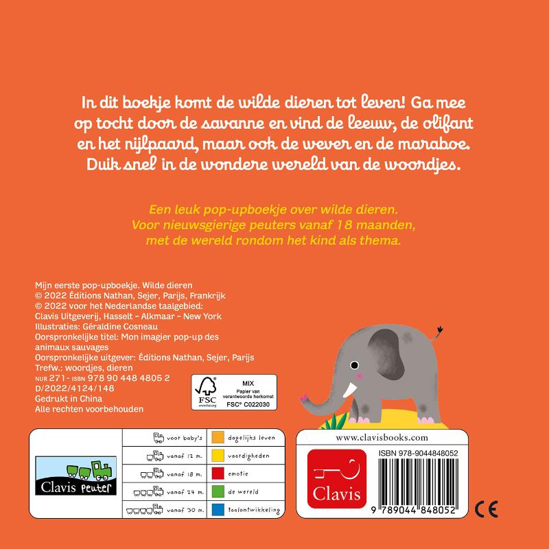 Achterkant van Wilde dieren