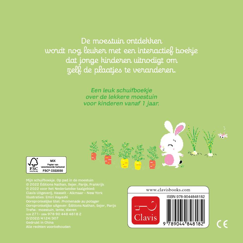 Achterkant van Op pad in de moestuin
