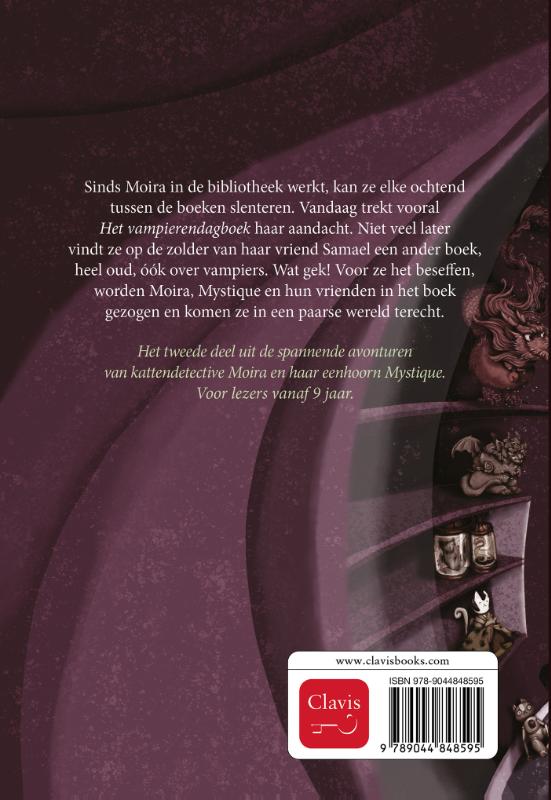 Achterkant van Het paarse vampiertje