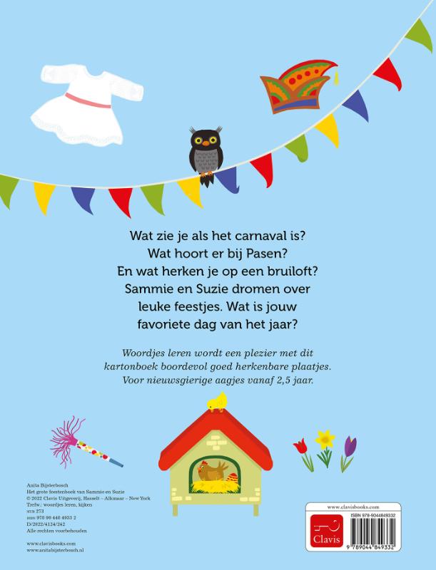 Achterkant van Het grote feestenboek van Sammie en Suzie