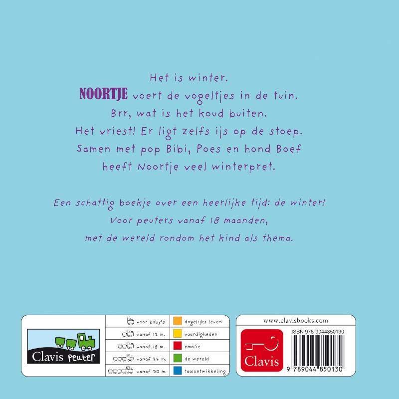 Achterkant van Noortje in de winter