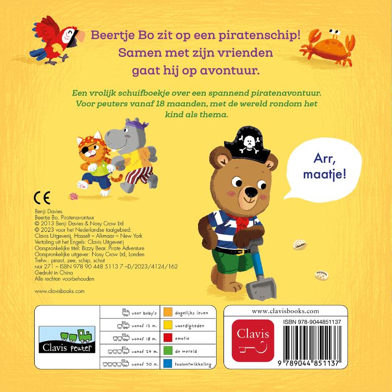 Achterkant van Piratenavontuur