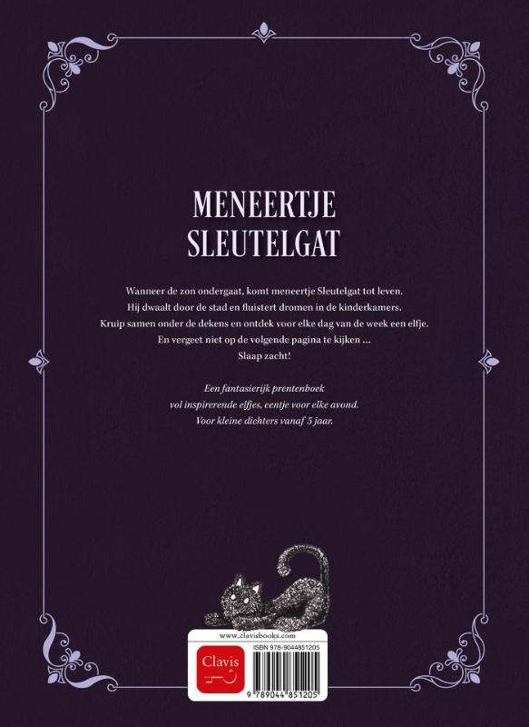 Achterkant van Meneertje Sleutelgat