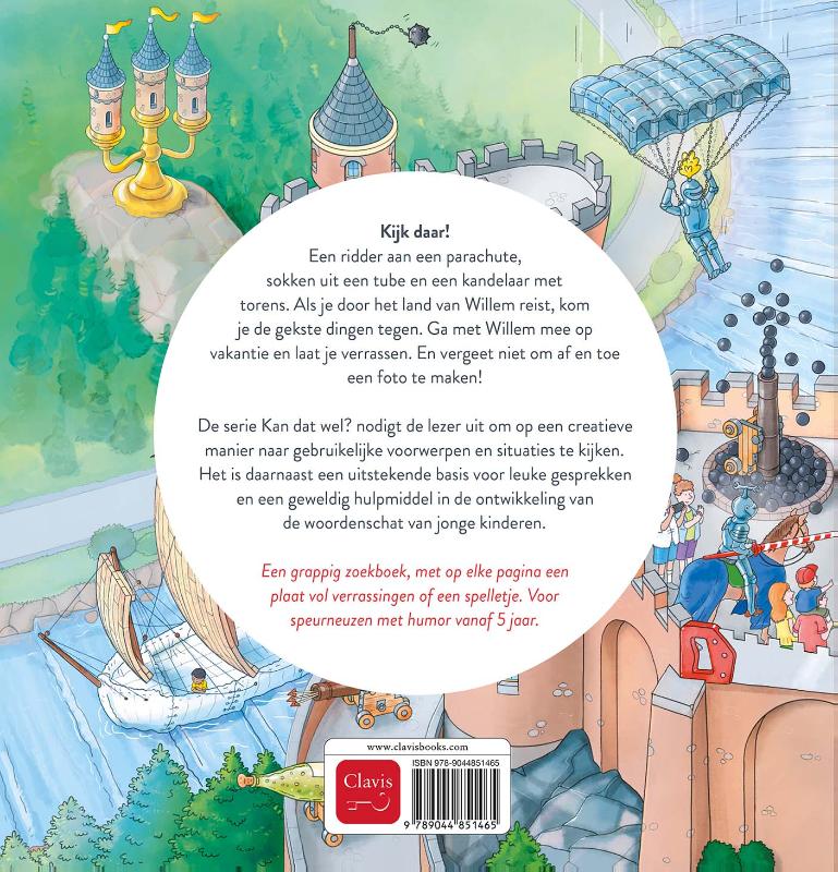 Achterkant van Ridders op vakantie