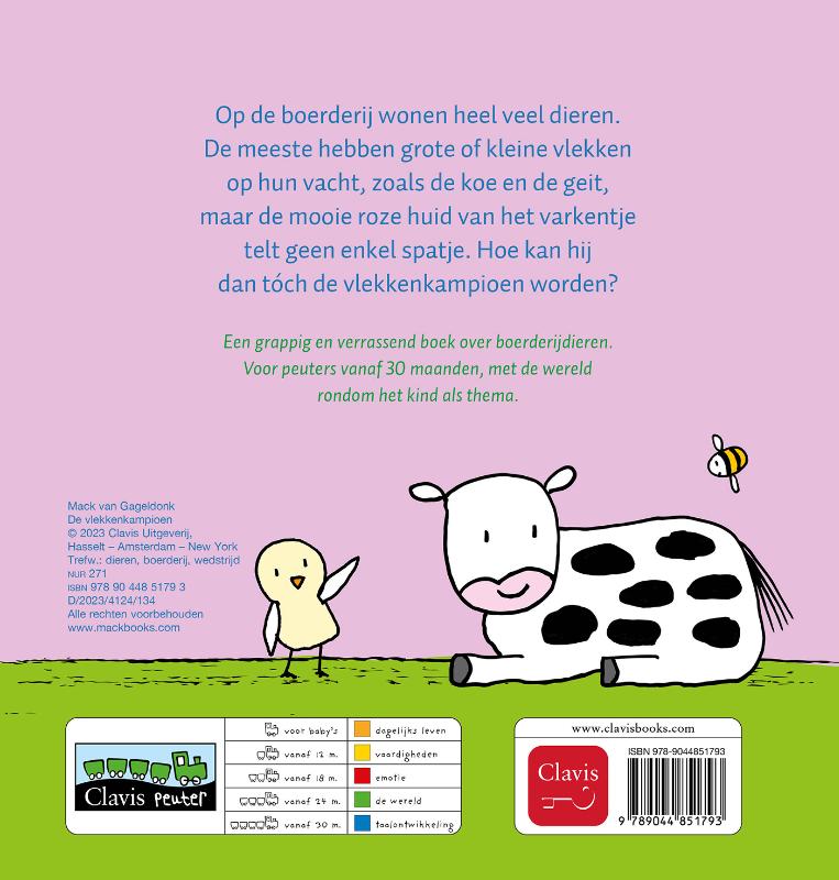 Achterkant van De vlekkenkampioen