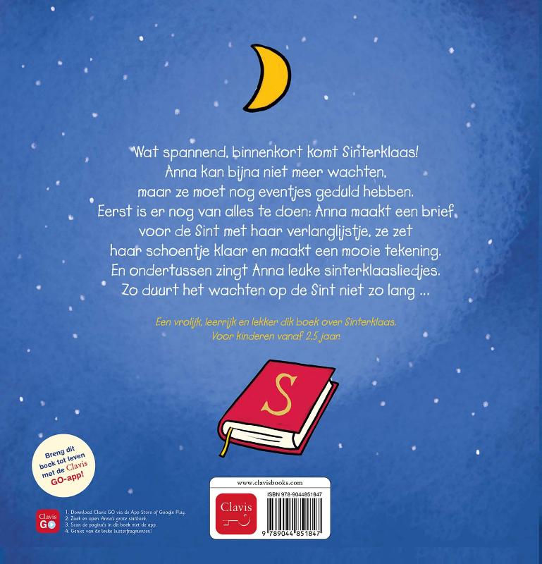 Achterkant van Anna's grote sintboek