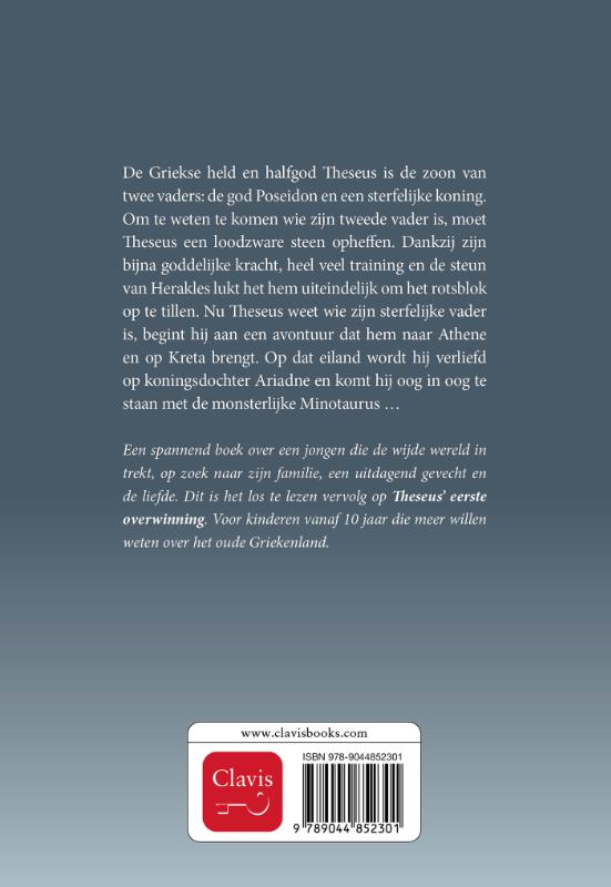 Achterkant van Theseus en de Minotaurus