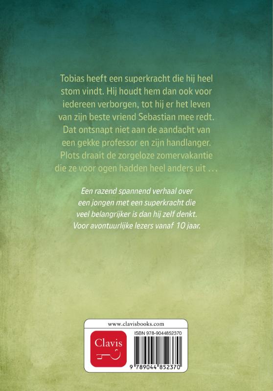 Achterkant van De stomste superkracht ter wereld