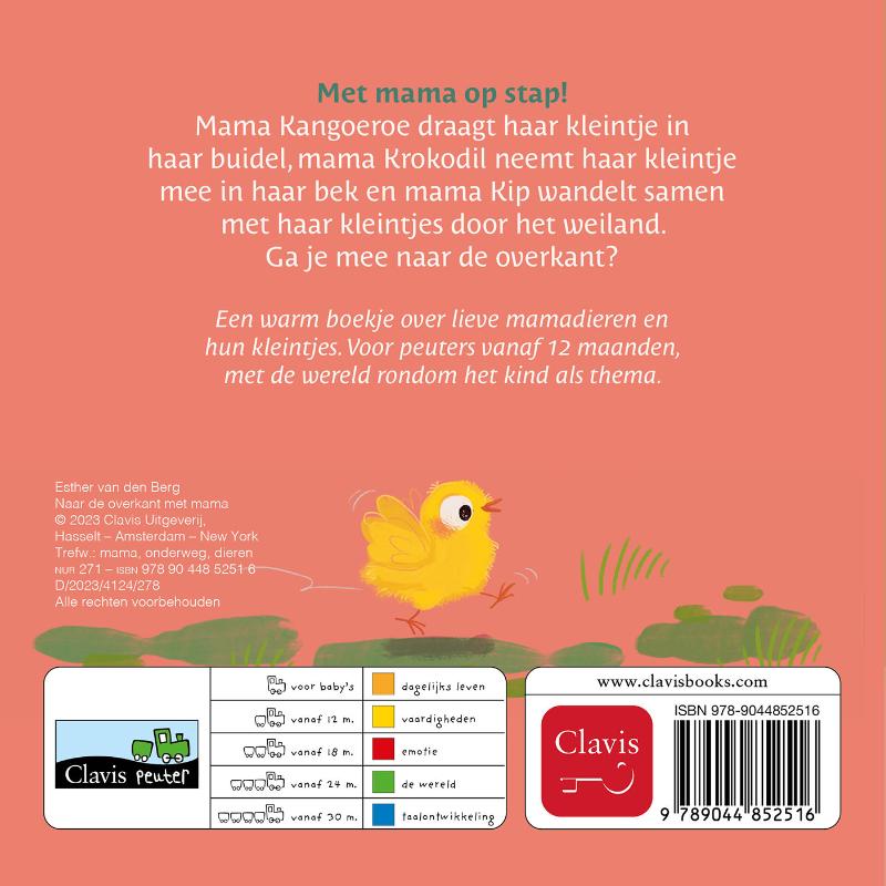 Achterkant van Naar de overkant met mama