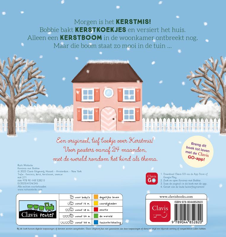 Achterkant van Kerstmis met Bobbie