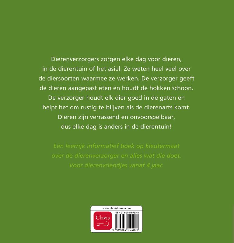 Achterkant van De dierenverzorger
