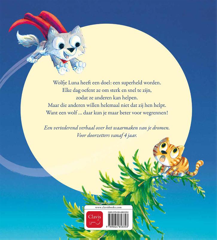 Achterkant van Superwolf