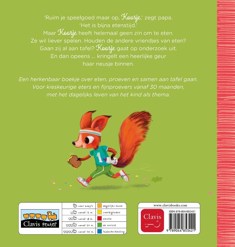Achterkant van Koosje, kom je eten?