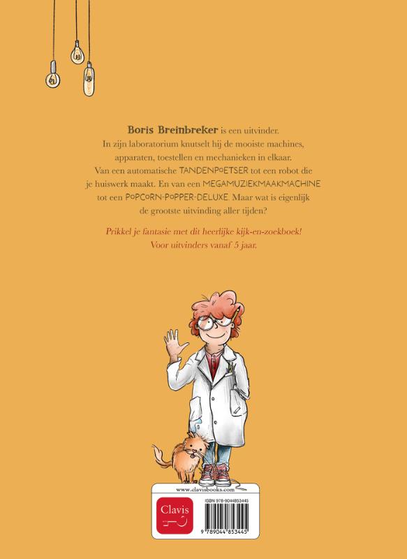 Achterkant van De briljante uitvindingen van Boris Breinbreker