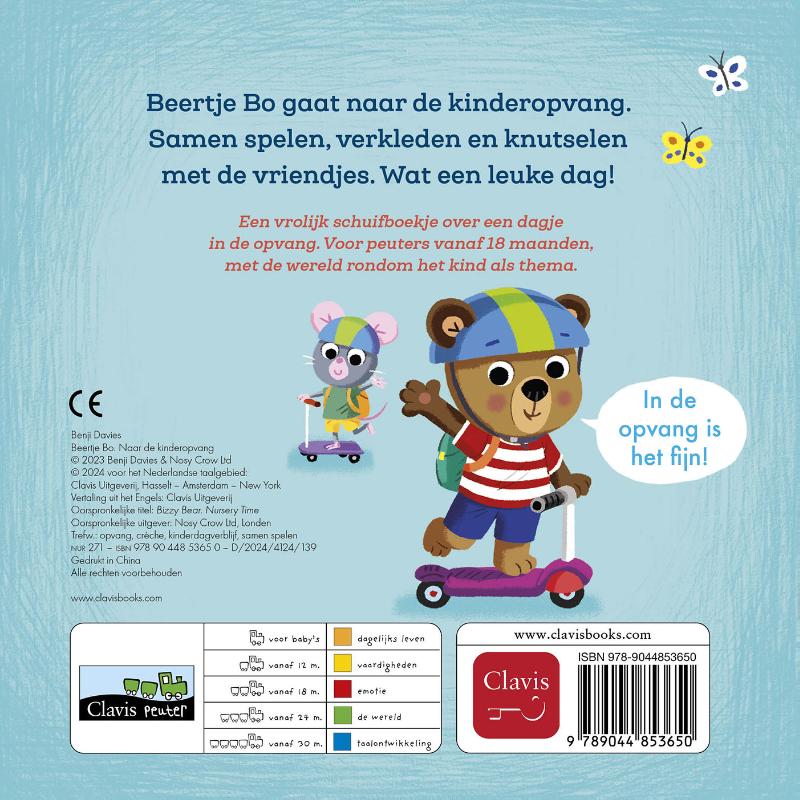 Achterkant van Naar de kinderopvang