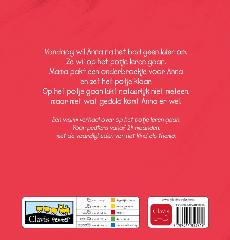 Achterkant van Anna en haar potje