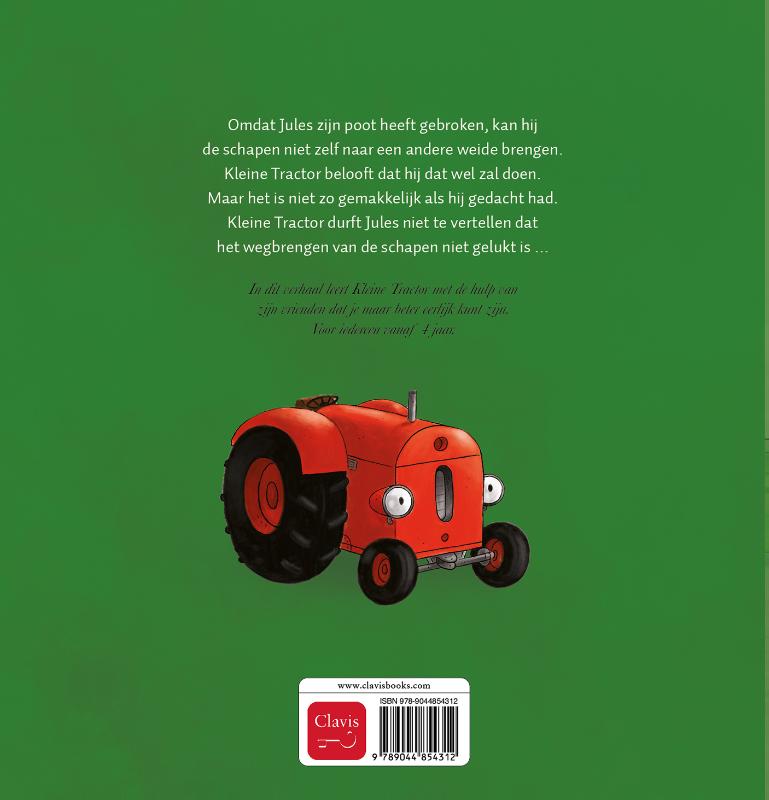 Achterkant van Kleine Tractor liegt een beetje