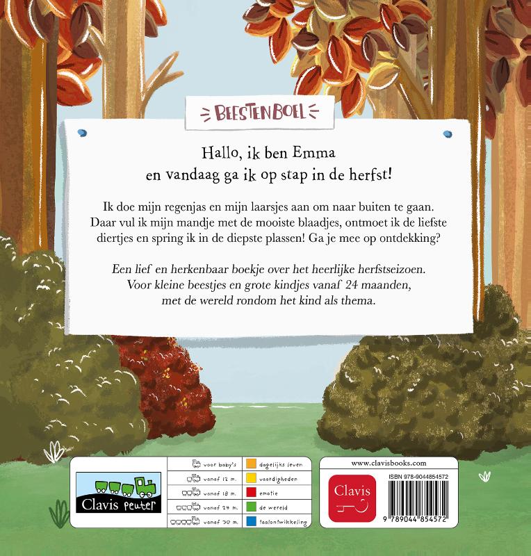 Achterkant van Emma in de herfst