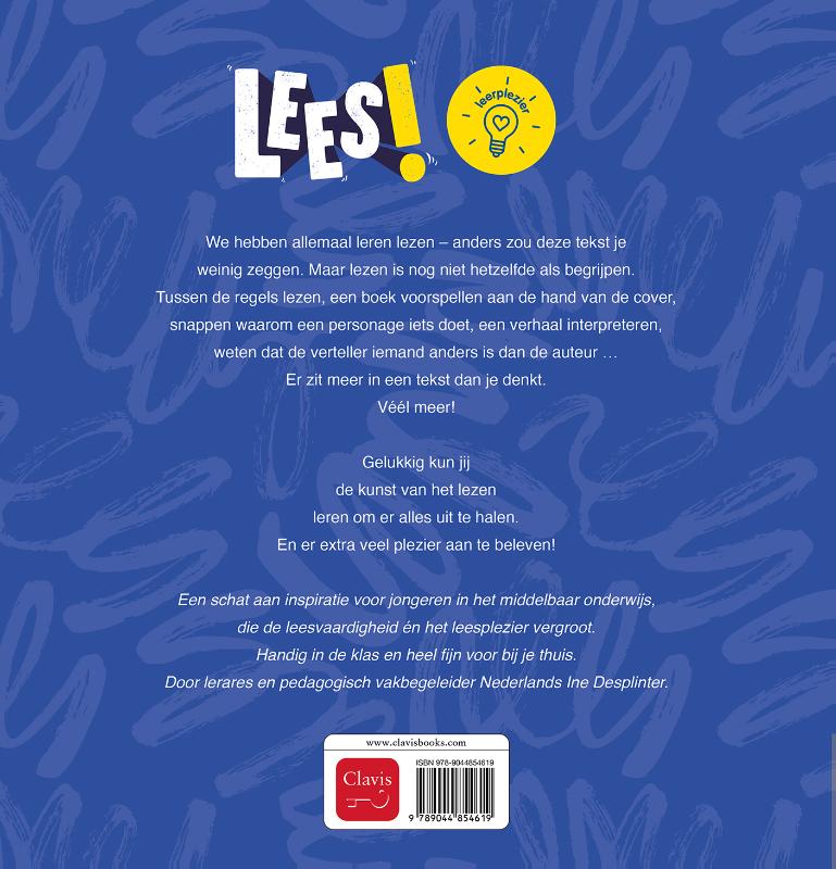 Achterkant van Lees!