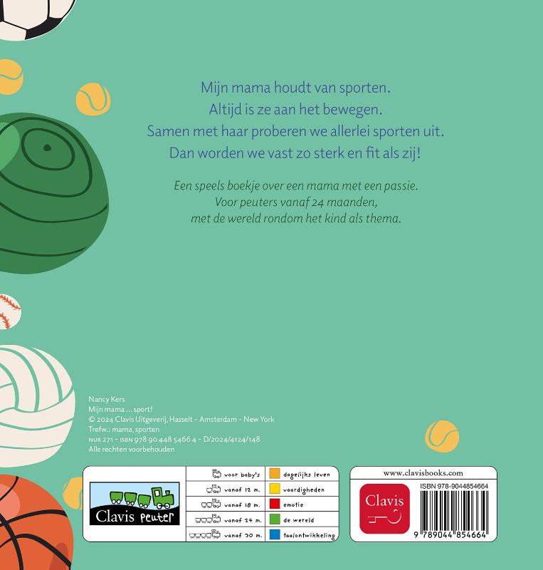 Achterkant van Mijn mama … sport!