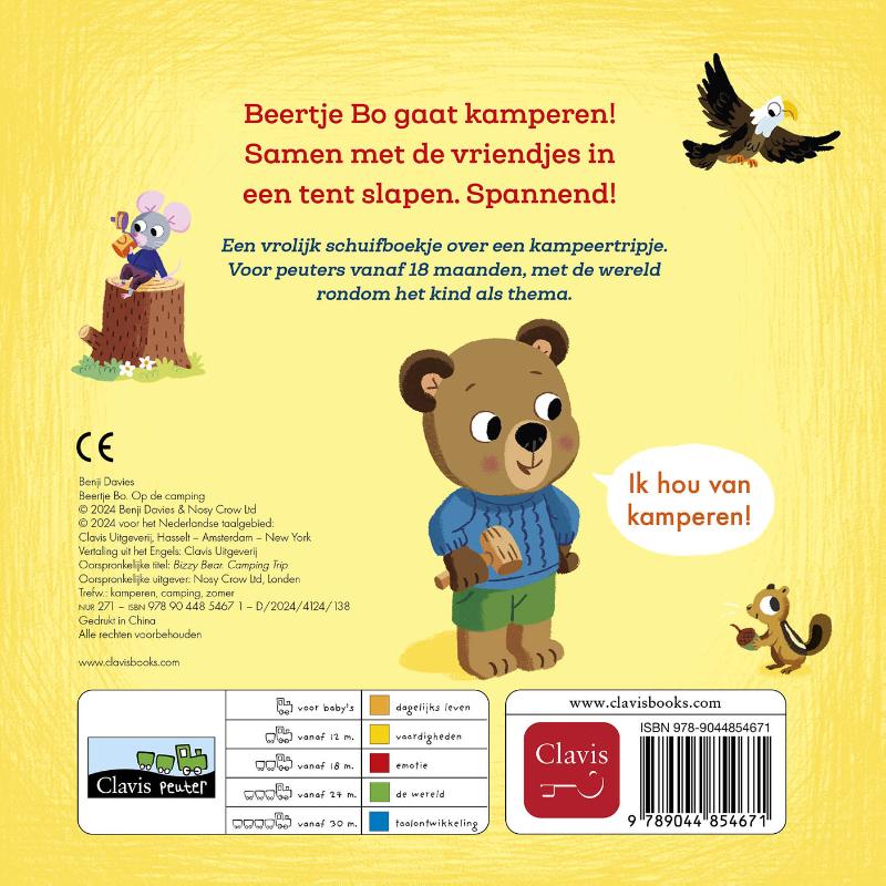 Achterkant van Op de camping