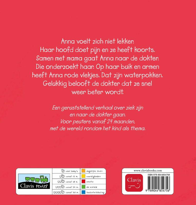 Achterkant van Anna is ziek