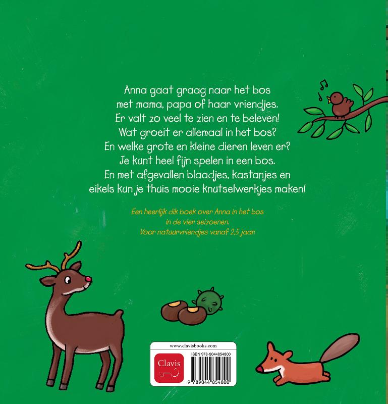 Achterkant van Anna's grote bosboek