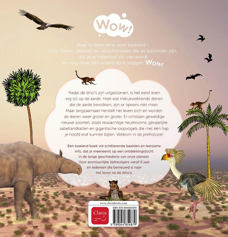 Achterkant van Wow! Het leven na de dino’s