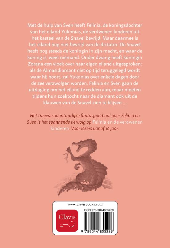 Achterkant van Felinia en de vloek van Zorana