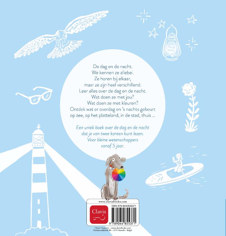 Achterkant van Dag en nacht. Twee boeken in één