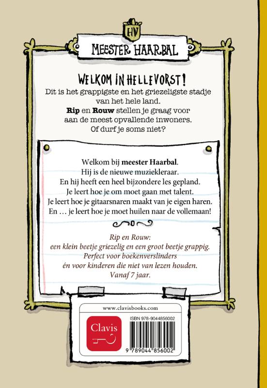 Achterkant van Meester Haarbal