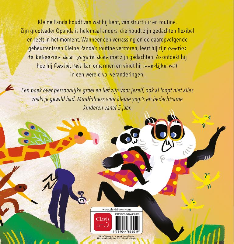 Achterkant van Regenboogpanda in balans