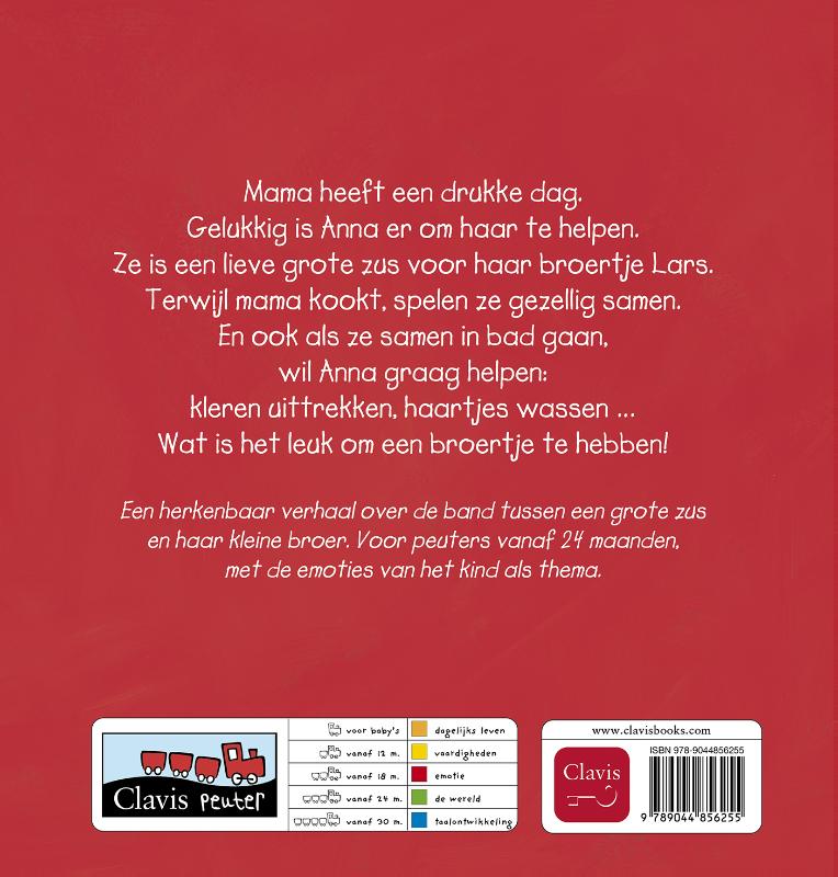 Achterkant van Anna en haar broertje