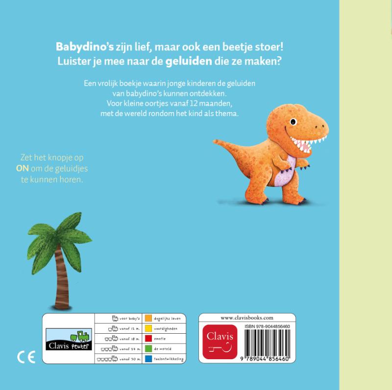 Achterkant van Babydino's.