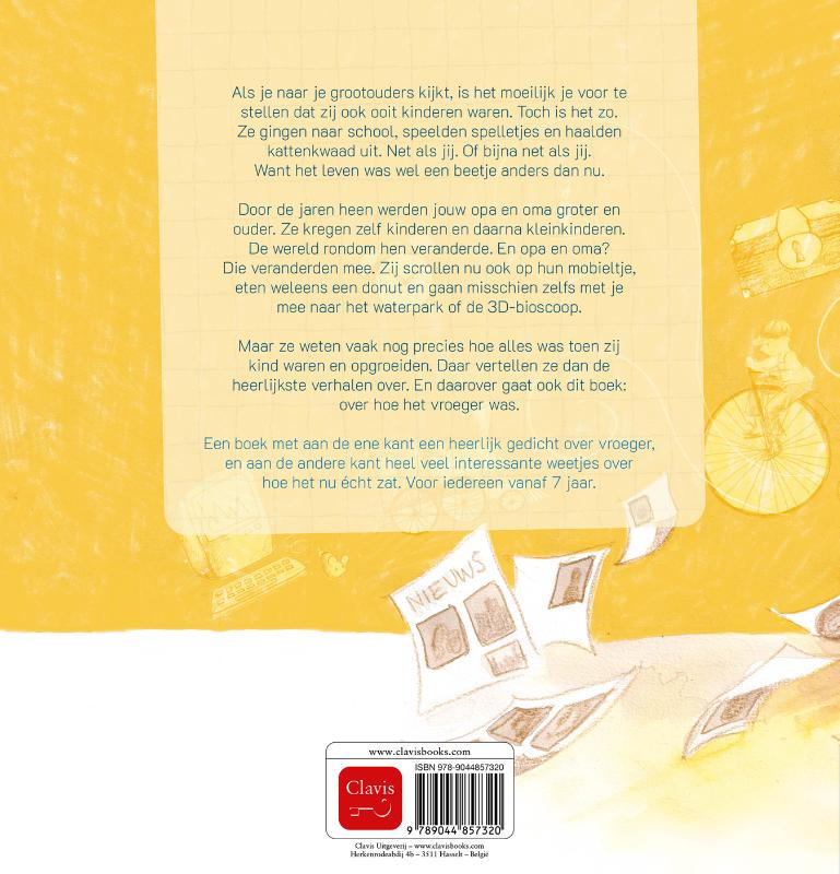 Achterkant van Toen opa nog klein was