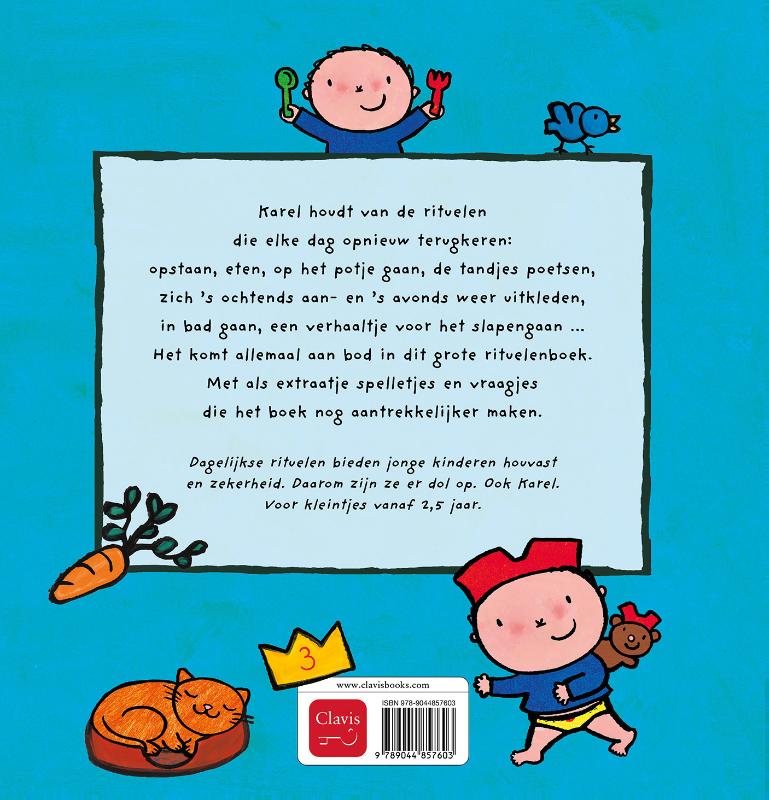 Achterkant van Karels grote boek over rituelen