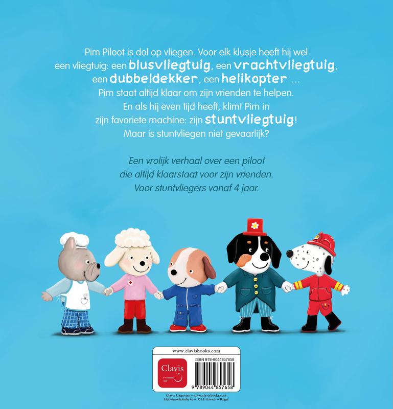 Achterkant van Pim Piloot