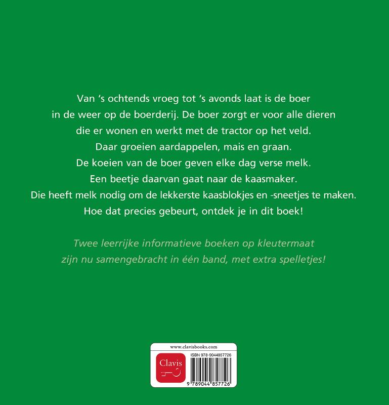 Achterkant van De kaasmaker en de boer