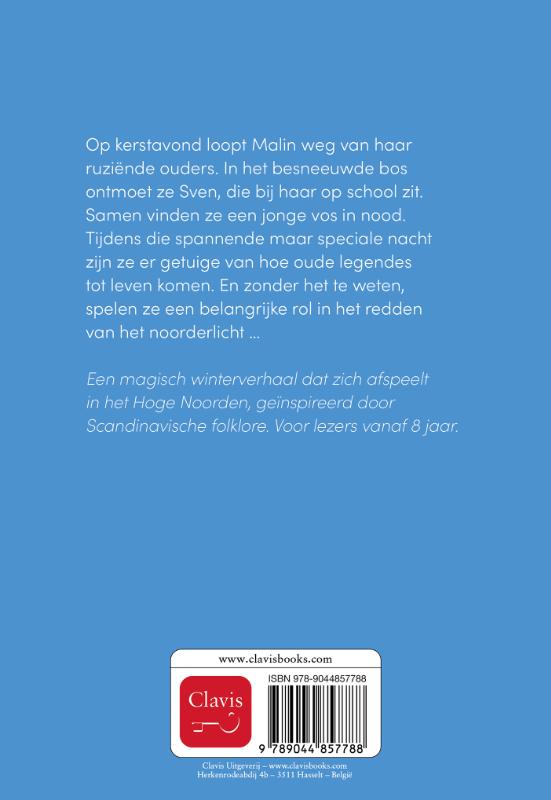 Achterkant van De legende van het noorderlicht