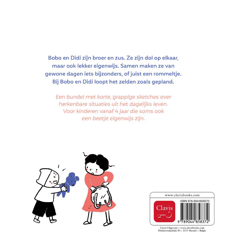 Achterkant van Lekker eigenwijs met Bobo en Didi