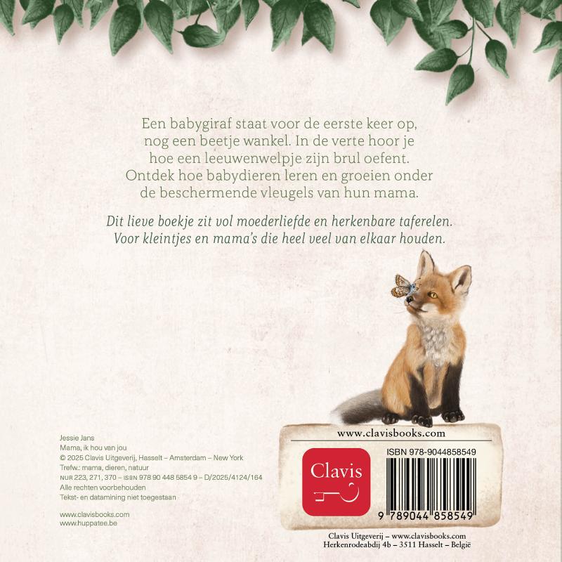 Achterkant van Mama, ik hou van jou