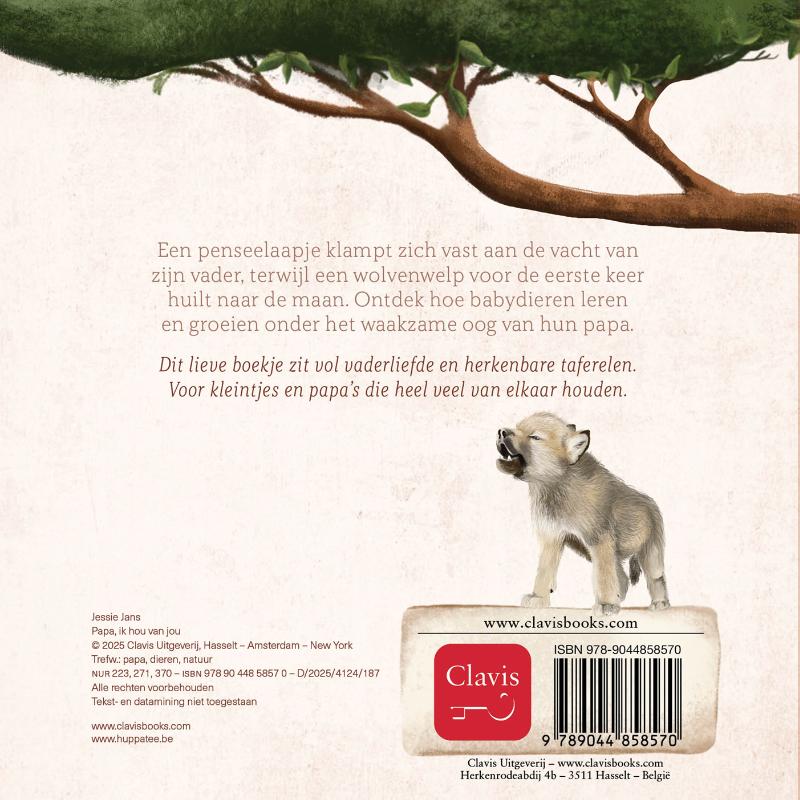 Achterkant van Papa, ik hou van jou