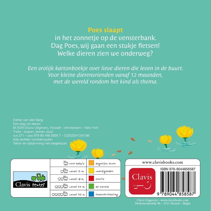 Achterkant van Een dag vol dieren