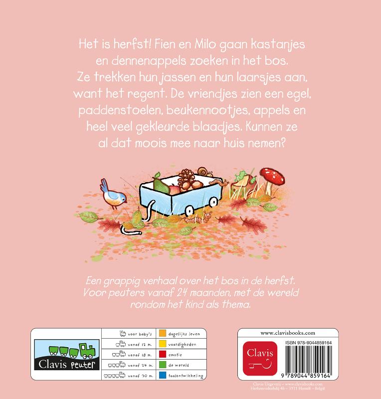 Achterkant van Herfst met Fien en Milo