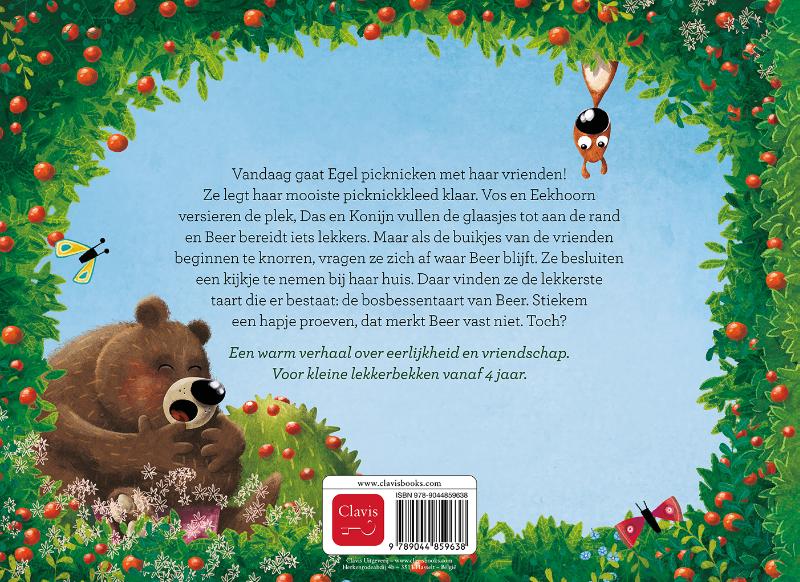 Achterkant van Egel en de bosbessentaart